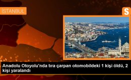 Anadolu Otoyolu’nda tıra çarpan otomobilde 1 ölü, 2 yaralı