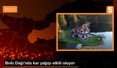 Bolu Dağı’nda Kar Yağışı Devam Ediyor