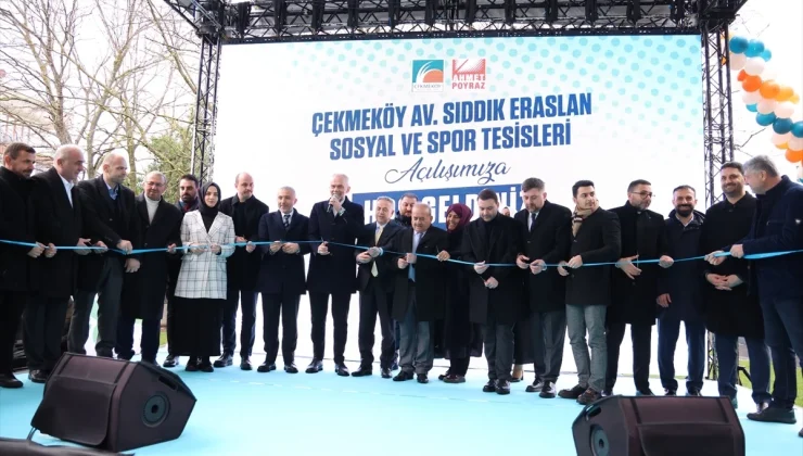 Çekmeköy Belediyesi, Av. Sıddık Eraslan Sosyal ve Spor Tesisleri’ni hizmete açtı