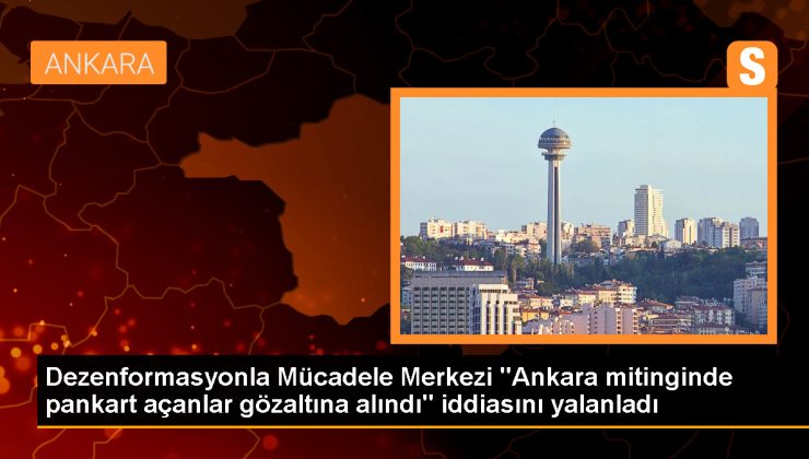 Cumhurbaşkanı Erdoğan’ın katıldığı Ankara Mitinginde pankart açanlar gözaltına alınmadı