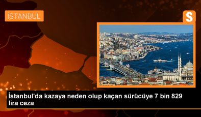 Esenler’de kaçan otomobil sürücüsüne 7 bin 829 lira ceza kesildi