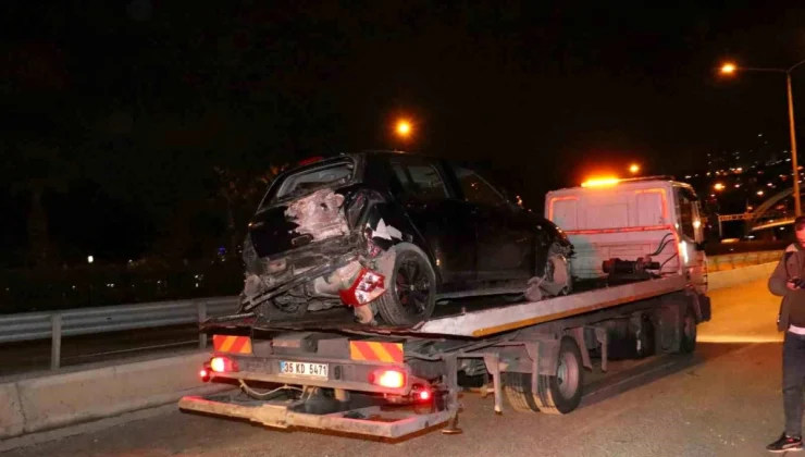 İzmir’de Otomobil Taklalar Atarak Yan Yola Devrildi: Sürücü Hayatını Kaybetti