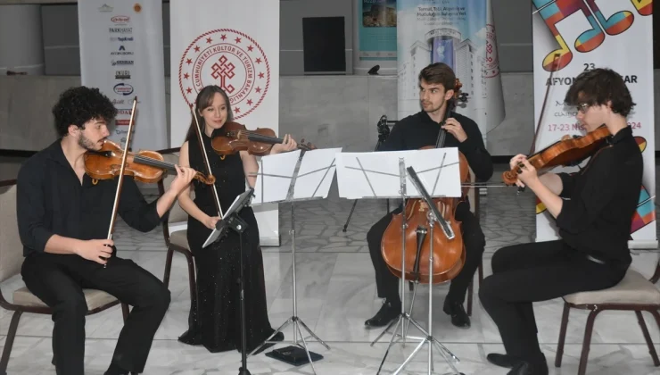 23. Afyonkarahisar Klasik Müzik Festivali’nde Suk Dörtlüsü Quartet Sahne Aldı