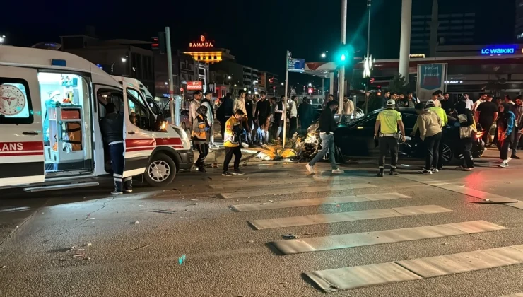 Elazığ’da iki otomobilin çarpışması sonucu 1 kişi yaralandı