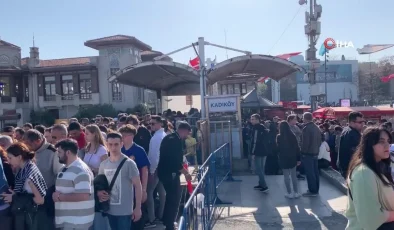 İstanbul’da sahillerde bayram yoğunluğu