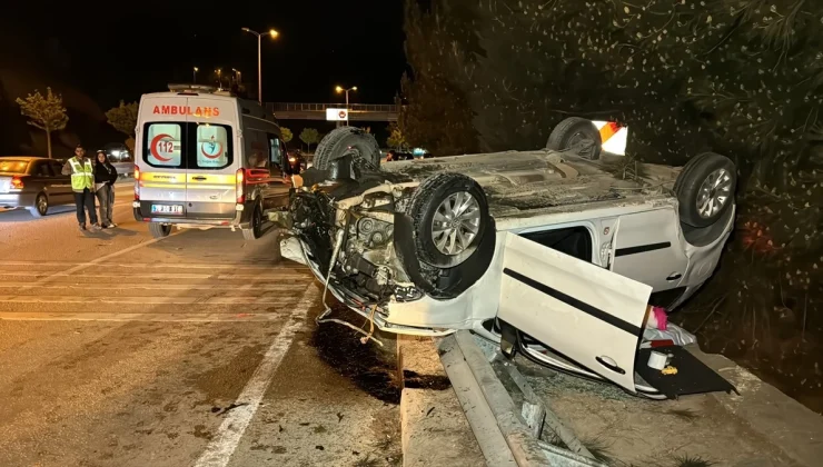 Karabük’ün Safranbolu ilçesinde otomobil devrildi, sürücü yaralandı