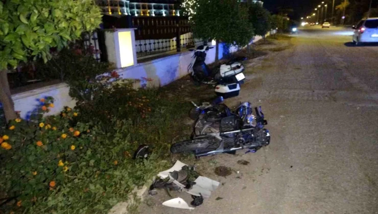 Antalya’da Alman turistler motosiklet kazasında yaralandı