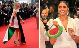 Cannes Film Festivali’nde “Gazze” geçidi! Kırmızı halıya damga vurdular