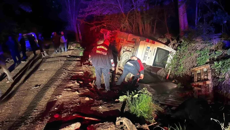 Erzincan’da Minibüs Kaza Yaptı: 3’ü Çocuk 6 Kişi Yaralandı