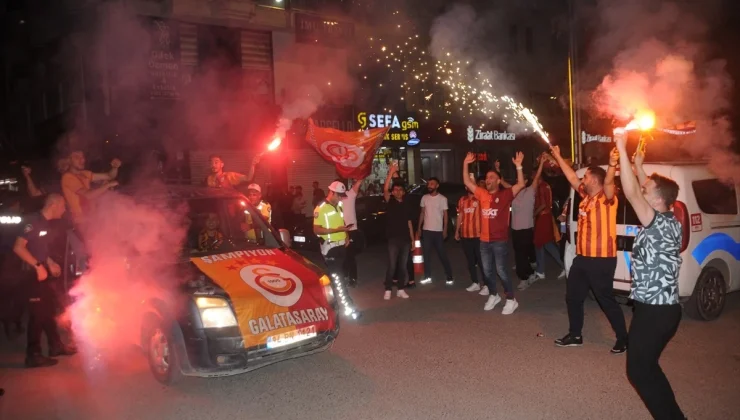 Galatasaray’ın şampiyonluğu Diyarbakır, Bingöl, Batman, Mardin, Siirt, Şırnak ve Elazığ’da kutlandı