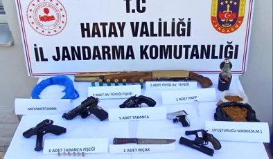 Hatay’da Uyuşturucu ve Silah Operasyonu: Evde Ele Geçirildi