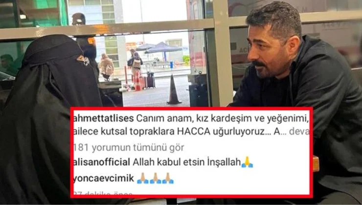 İbrahim Tatlıses’in eski eşi Adalet Sara hacca gitti, ünlüler yorum yağmuruna tuttu