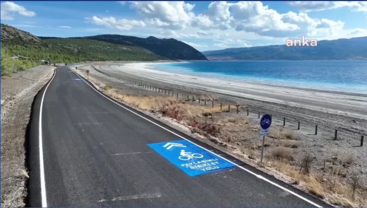 Salda Gölü çevresinde yeni yol yapılmadı, mevcut yol iyileştirildi