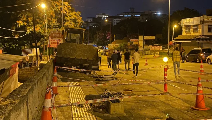 Ankara’da TIR’a yüklenen iş makinesi yola düştü