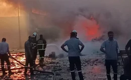 Lüleburgaz’da Geri Dönüşüm Fabrikasında Yangın Çıktı