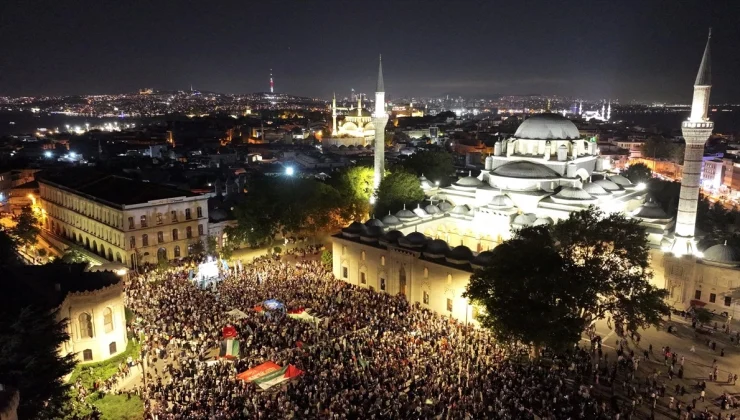 İstanbul’da Hamas lideri suikastını protesto eden gruplar yürüyüş düzenledi