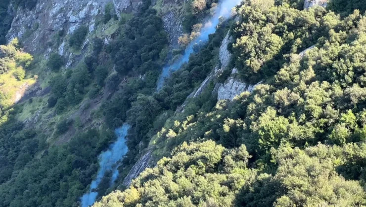 Sinop’ta Yangın Müdahalesi Sırasında İtfaiye Personeli Uçurumdan Düştü