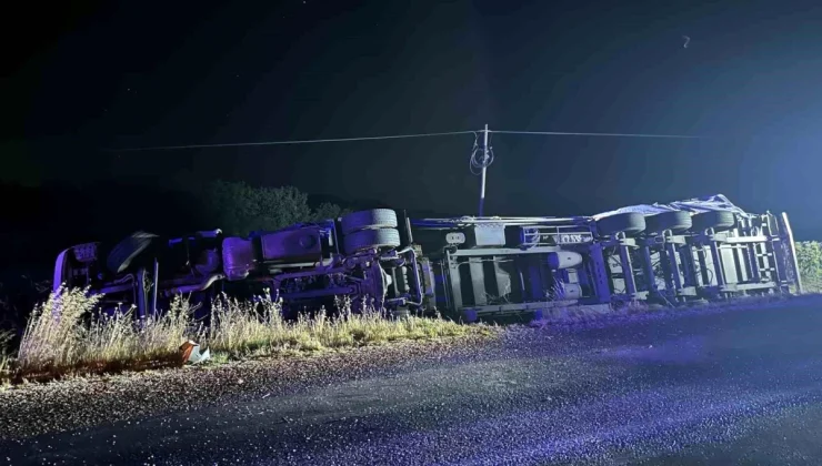 Tekirdağ’da Tır Devrildi: 5 Yaralı