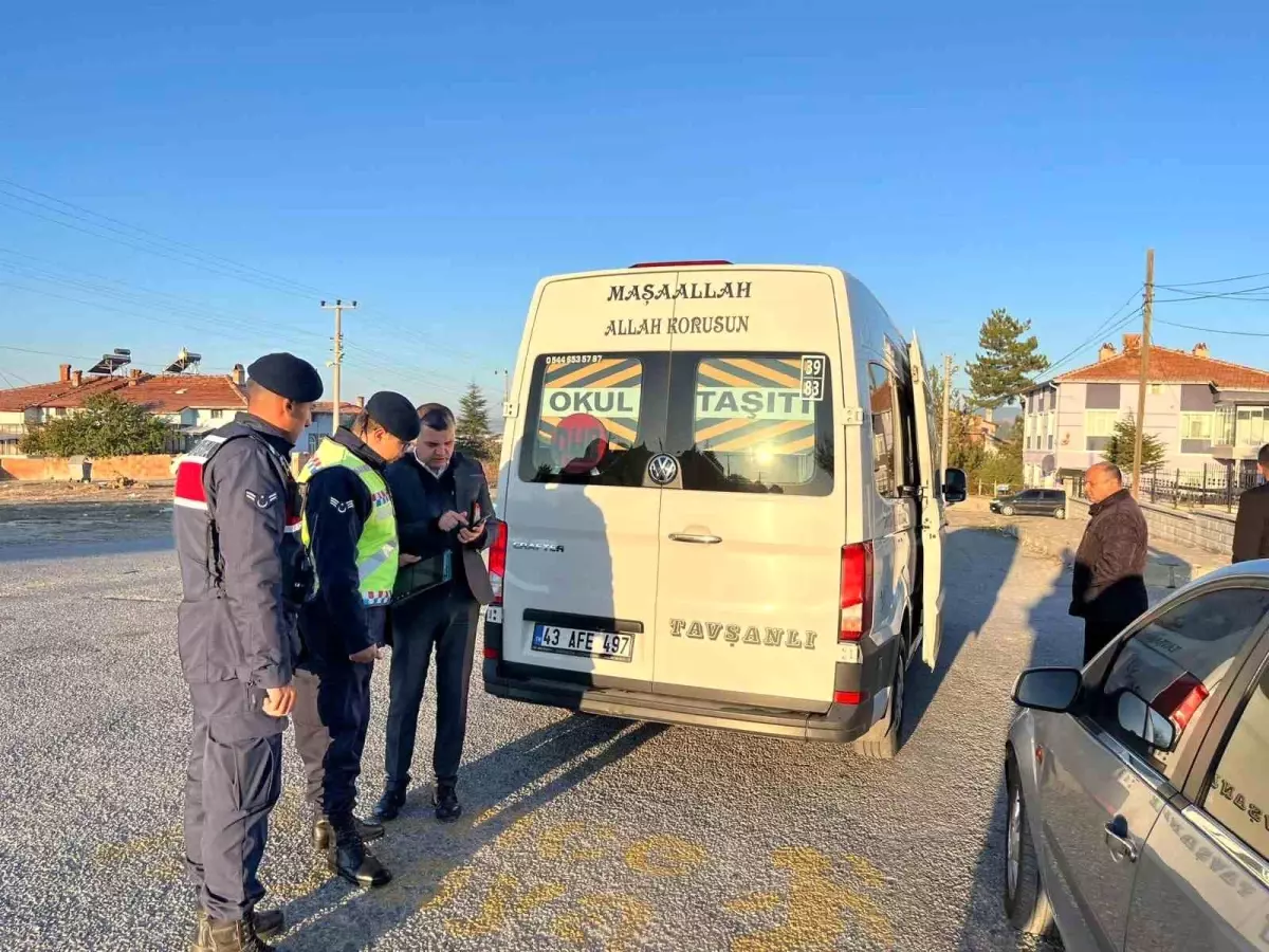 Kütahya’da Okul Servislerine Denetim