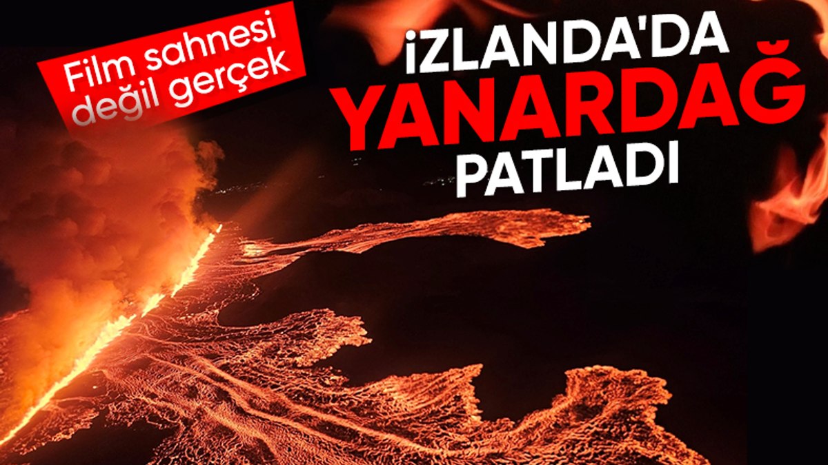 İzlanda’nın güneybatısında yanardağ patlaması