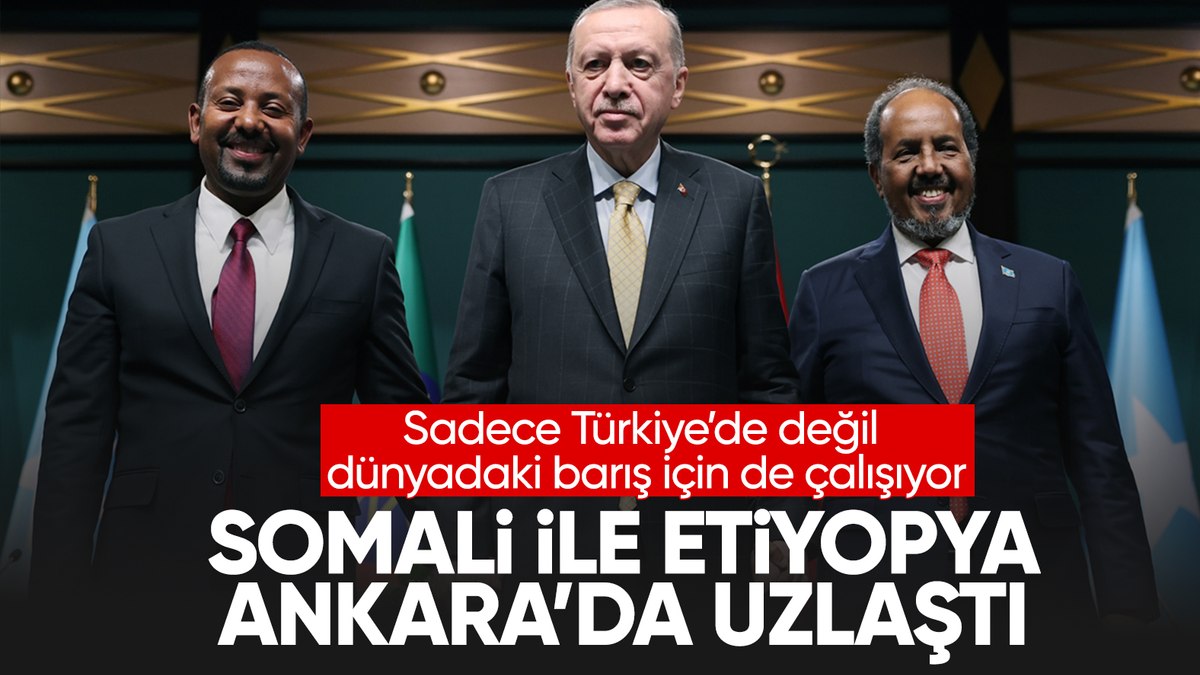 Cumhurbaşkanı Erdoğan duyurdu: Somali ve Etiyopya Ankara’da uzlaştı